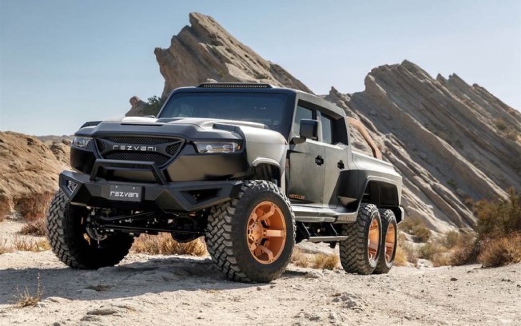 Rezvani Hercules 6x6 é uma picape de 1.300 cv com porte de caminhão