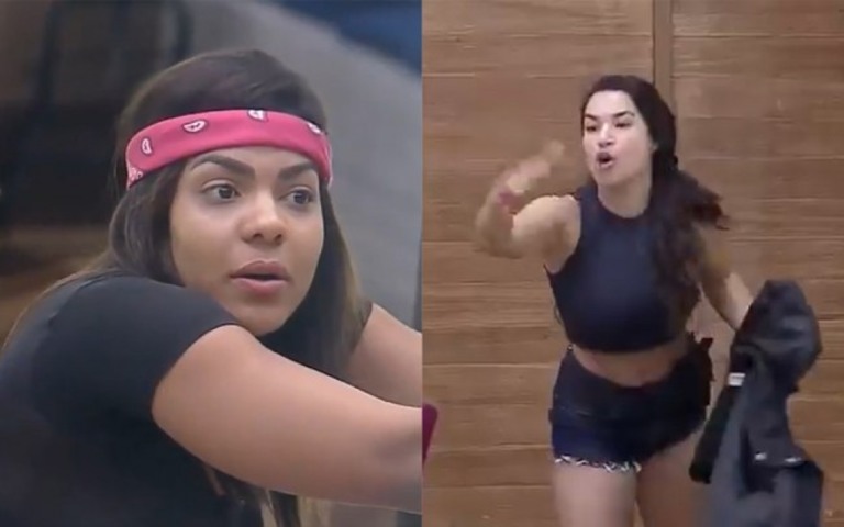 "A Fazenda": "Não me mande calar a boca", diz Tays para Raíssa em briga por ovos