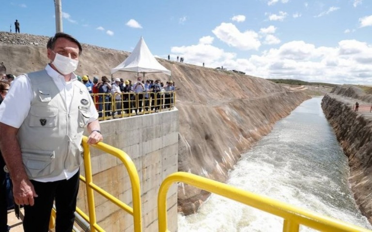 Parceria na transposição do São Francisco não é privatização, diz Bolsonaro
