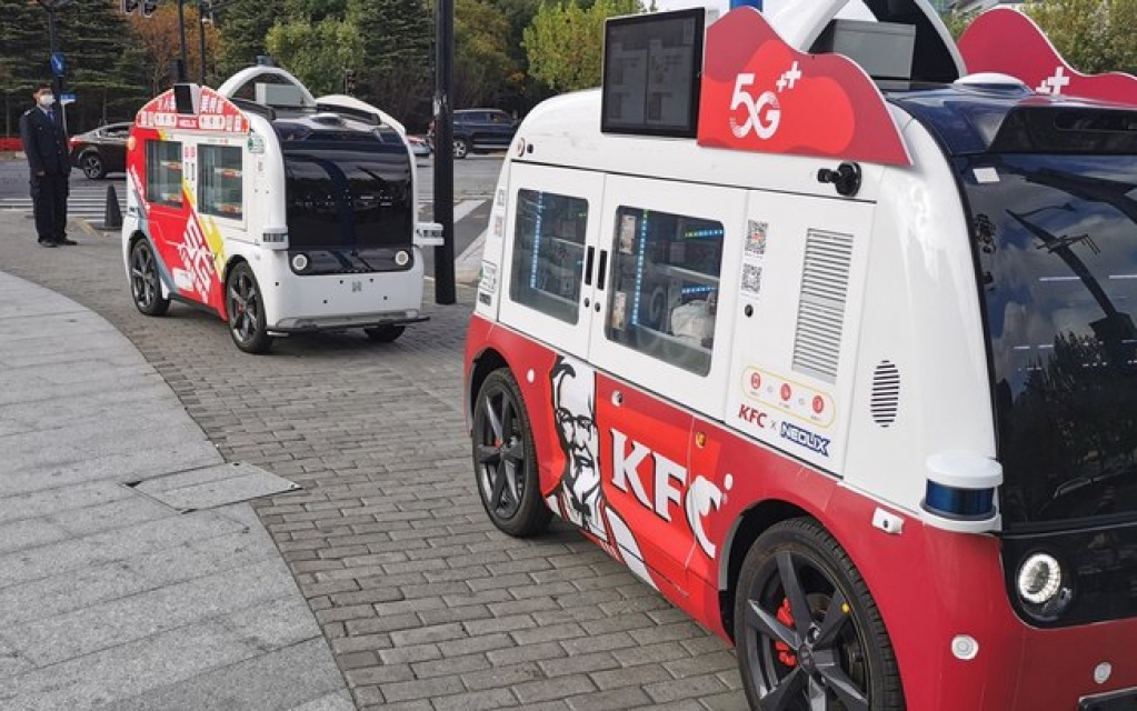 KFC lança serviço de food trucks autônomos na China