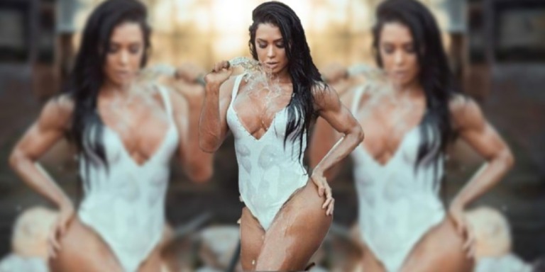Gracyanne Barbosa surge tomando banho de mangueira e mexe no imaginário dos fãs