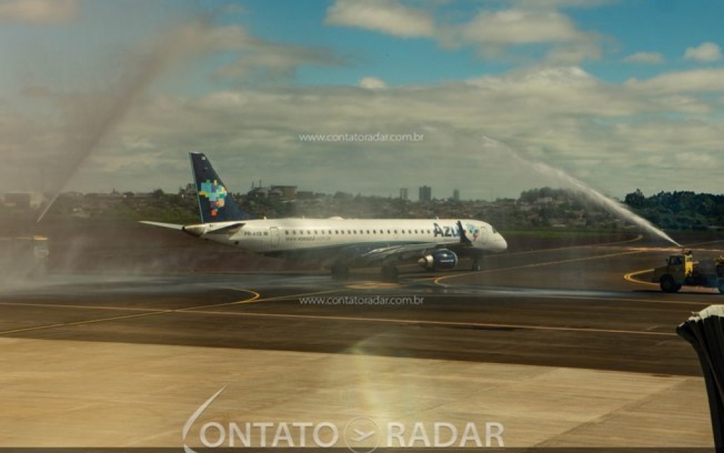 Azul estreia operações no novo terminal do Aeroporto de Cascavel