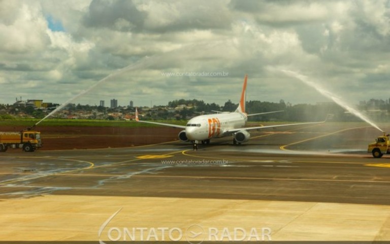 GOL realiza primeira operação com o Boeing 737-800 em Cascavel