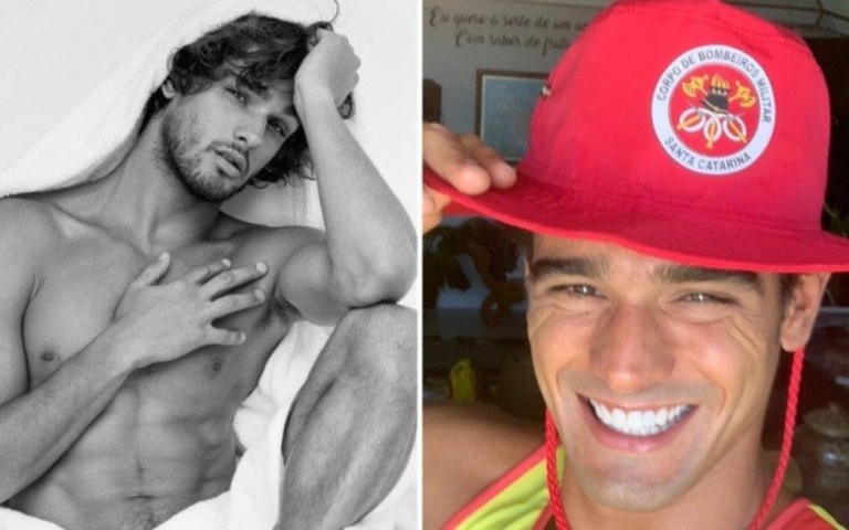 No panteão dos modelos, Marlon Teixeira conclui curso de guarda-vidas
