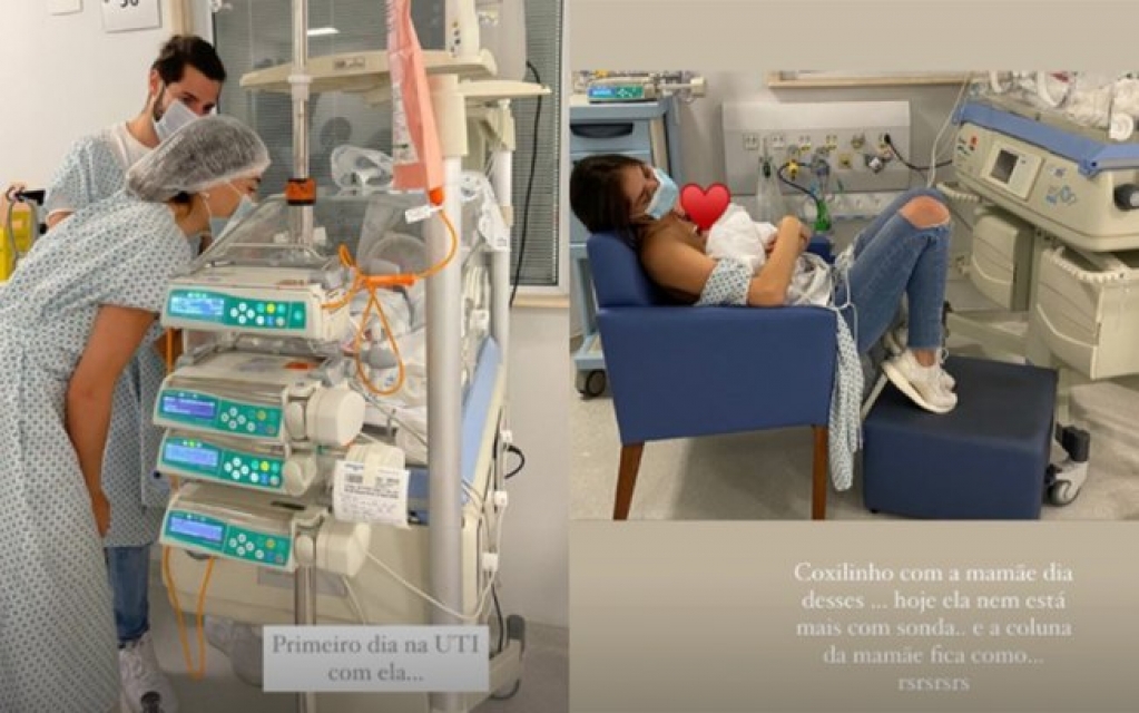 Romana Novais se reencontra com a filha após parto prematuro: "Emocionante"