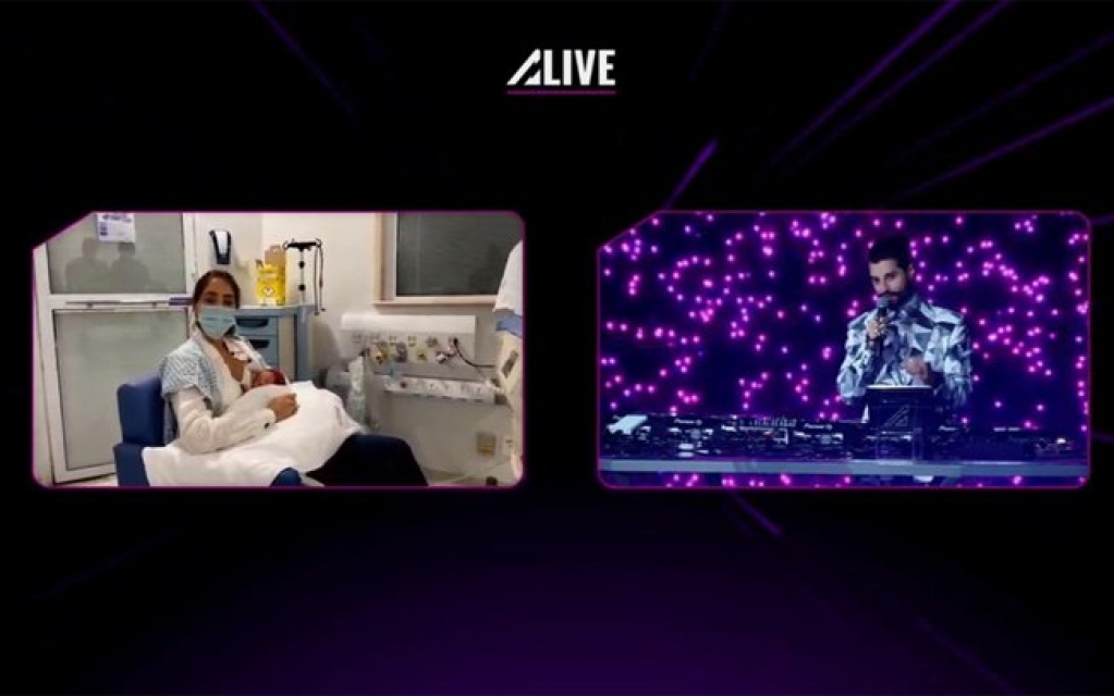 Em live, Alok pede 1 minuto de silêncio e liga para Romana Novais no hospital