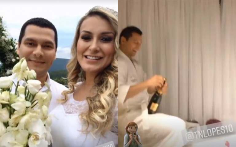 Andressa Urach se casa em cerimônia intimista e tem noite de núpcias romântica