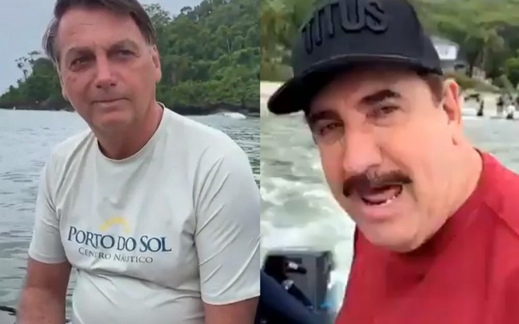 Ratinho vai pescar com Bolsonaro sem cumprir protocolos contra a Covid-19 Ratinho vai pescar com Bolsonaro sem cumprir protocolos contra a Covid-19