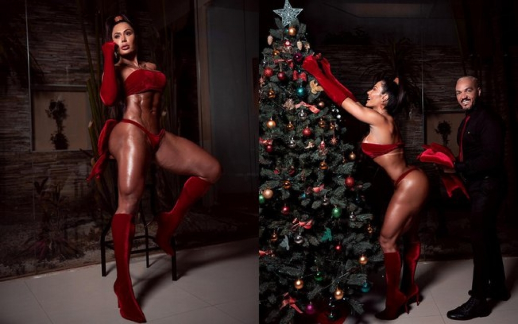 Gracyanne Barbosa faz ensaio hot em clima de Natal Gracyanne Barbosa faz ensaio hot em clima de Natal