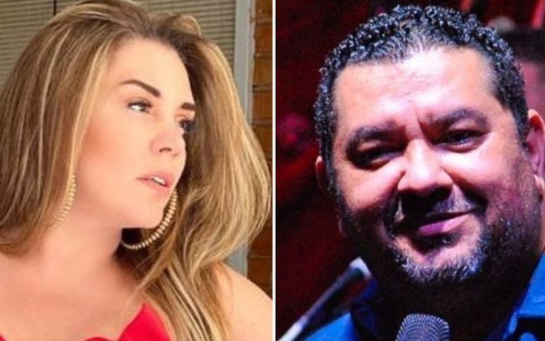 "Maior honra", diz Simony ao dividir palco com o imperador do samba