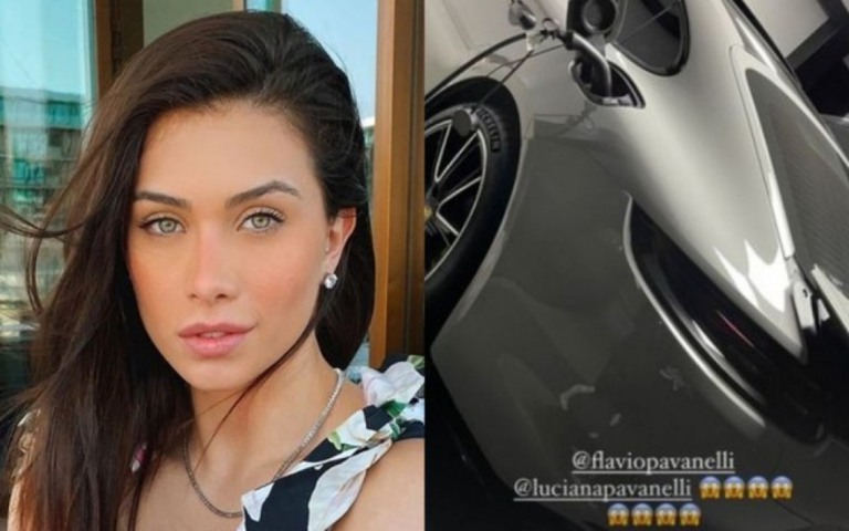 Só uma lembrancinha: Flávia Pavanelli ganha Porsche de Natal dos pais