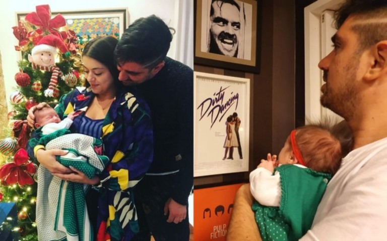 Marcelo Adnet registra primeiro Natal com a filha: "Família unida"