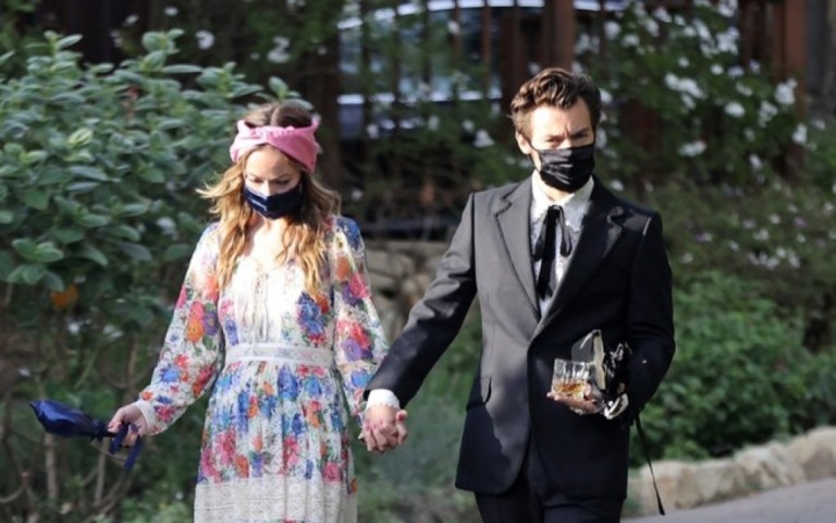 Romance no ar? Harry Styles e Olivia Wilde são vistos de mãos dadas
