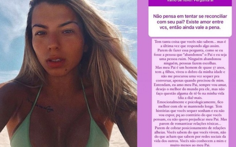 Petra, filha de Maurício Mattar, volta a falar do pai e descarta reaproximação