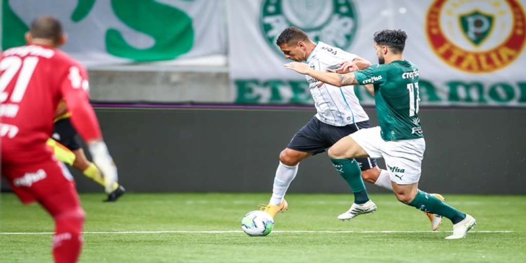 Fora de casa, Grêmio empata em 1 a 1 com o Palmeiras