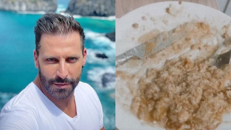 Henri Castelli mostra dieta após agressão: "Pastosa e fria"