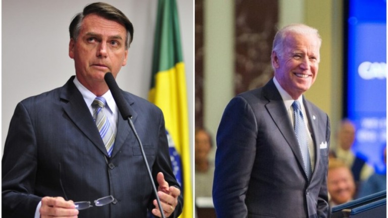 Bolsonaro envia carta a Biden e cumprimenta o novo presidente dos EUA