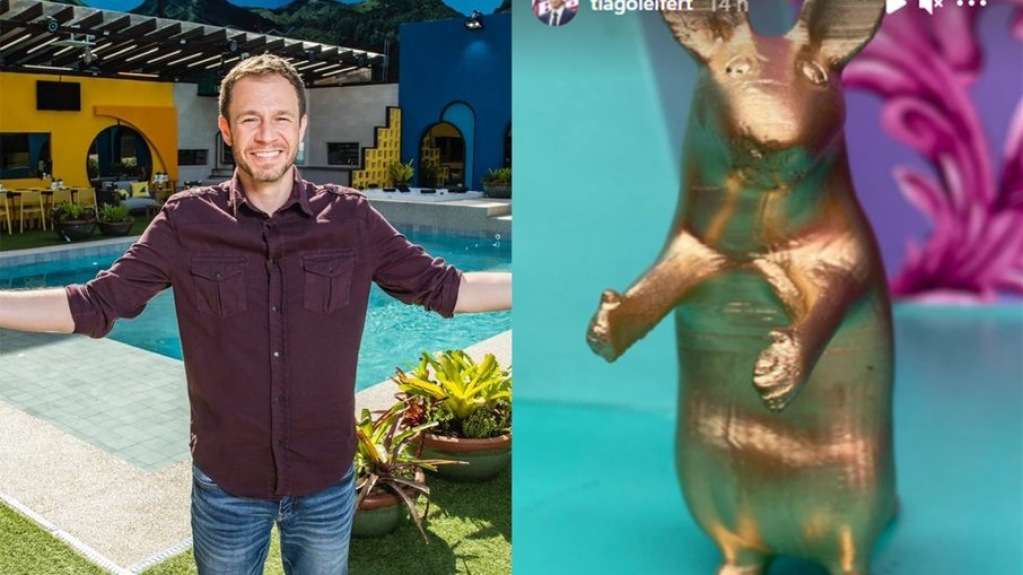 'BBB 21': Tiago Leifert mostra homenagem ao rato do "BBB" na decoração da casa