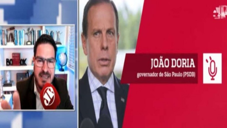 SP: Doria liga para rádio e chama comentarista de terraplanista