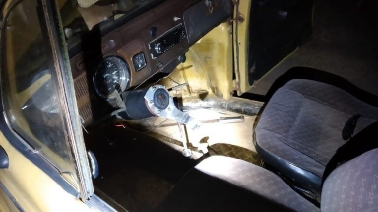 Motorista embriagado é preso ao dirigir carro sem volante em SC