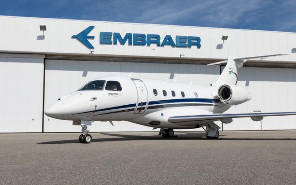 Embraer entrega jato Praetor 500 para cliente brasileiro Embraer entrega jato Praetor 500 para cliente brasileiro