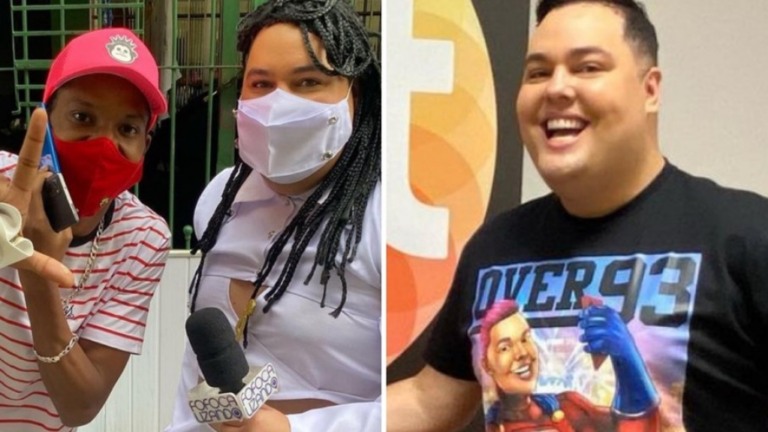 Fofoquito retorna ao "Fofocalizando" e sela a paz entre Lucas e Karol Conká