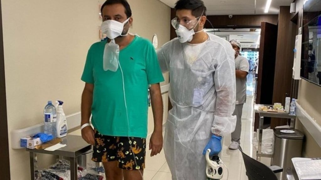 Apresentador Geraldo Luís volta a andar após ficar internado na UTI