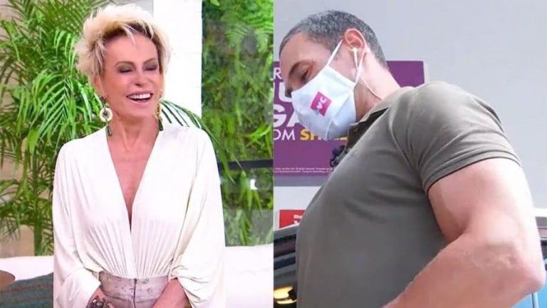 Ana Maria elogia repórter ao vivo no "Mais Você": "Bíceps lindo"