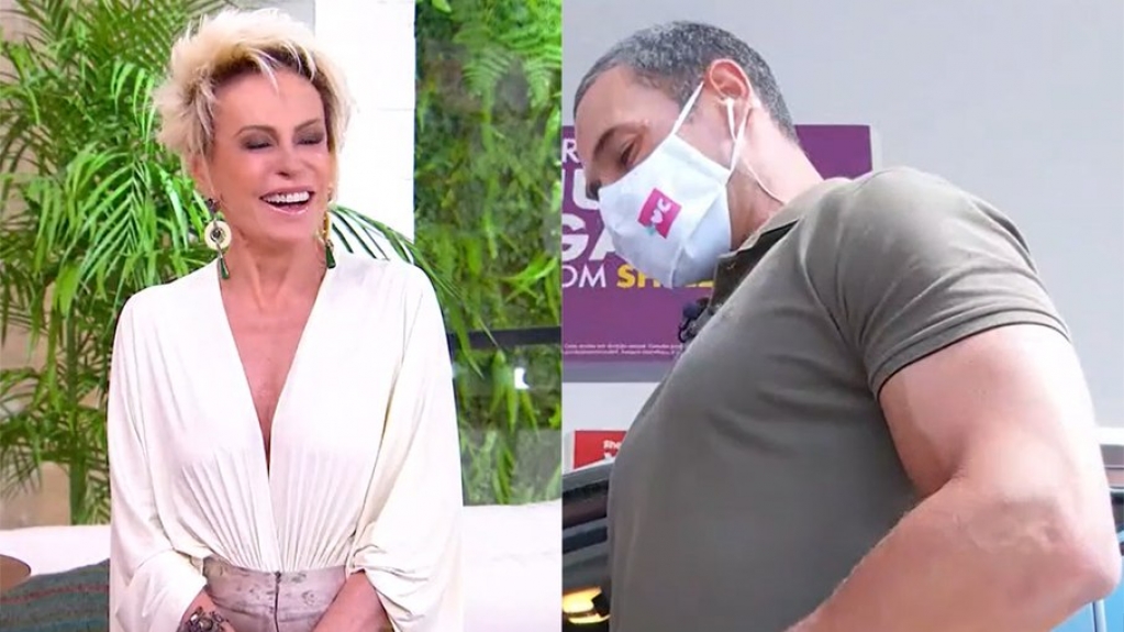 Ana Maria elogia repórter ao vivo no "Mais Você": "Bíceps lindo"