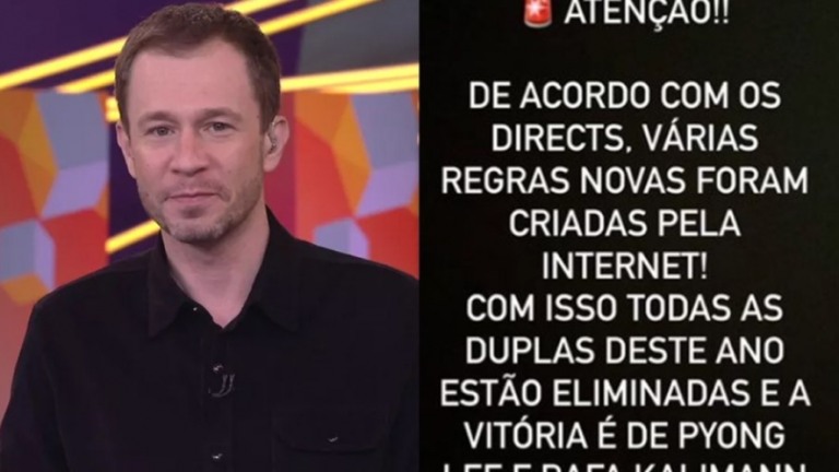 Leifert ironiza pedidos para revisão da prova: "Regras criadas pela internet"
