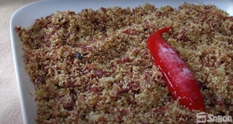 Aprenda a fazer a maravilhosa paçoca de carne seca!