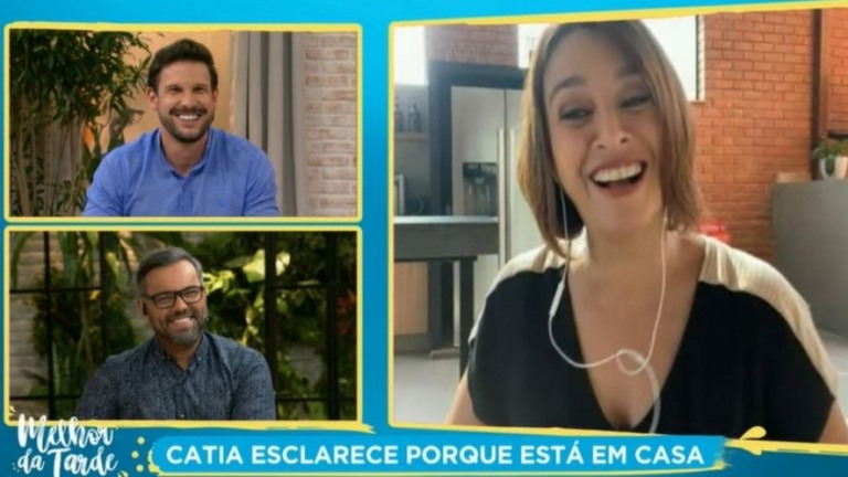 Catia Fonseca é afastada após marido testar positivo para Covid-19