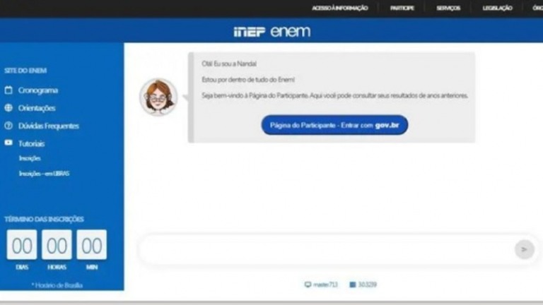 Enem: site para divulgação de notas dos candidatos na prova fica fora do ar