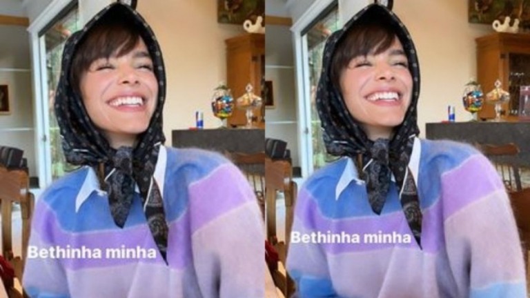 Marquezine curte momento descontraído com Enzo Celulari