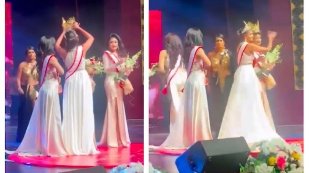 Vídeo: Miss Mundo arranca coroa da vencedora por ela ser divorciada Vídeo: Miss Mundo arranca coroa da vencedora por ela ser divorciada