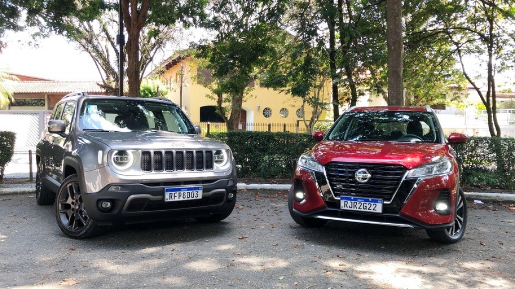 Nissan Kicks 2021 encara o rival Jeep Renegade. Qual vence?