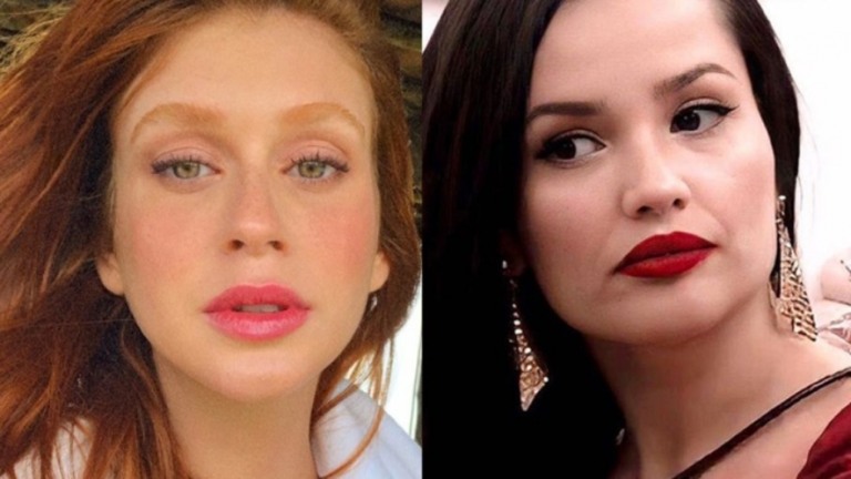 Marina Ruy Barbosa combina de ser maquiada por Juliette após o "BBB"