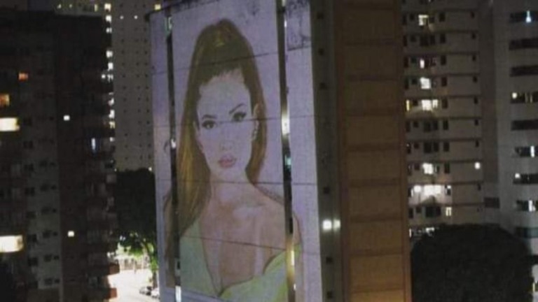 'BBB 21': Foto de Juliette Freire é projetada em prédio em Belém do Pará