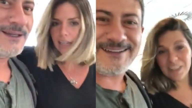 Ex de Tom Veiga resgata vídeo com o apresentador após acusações de agressão