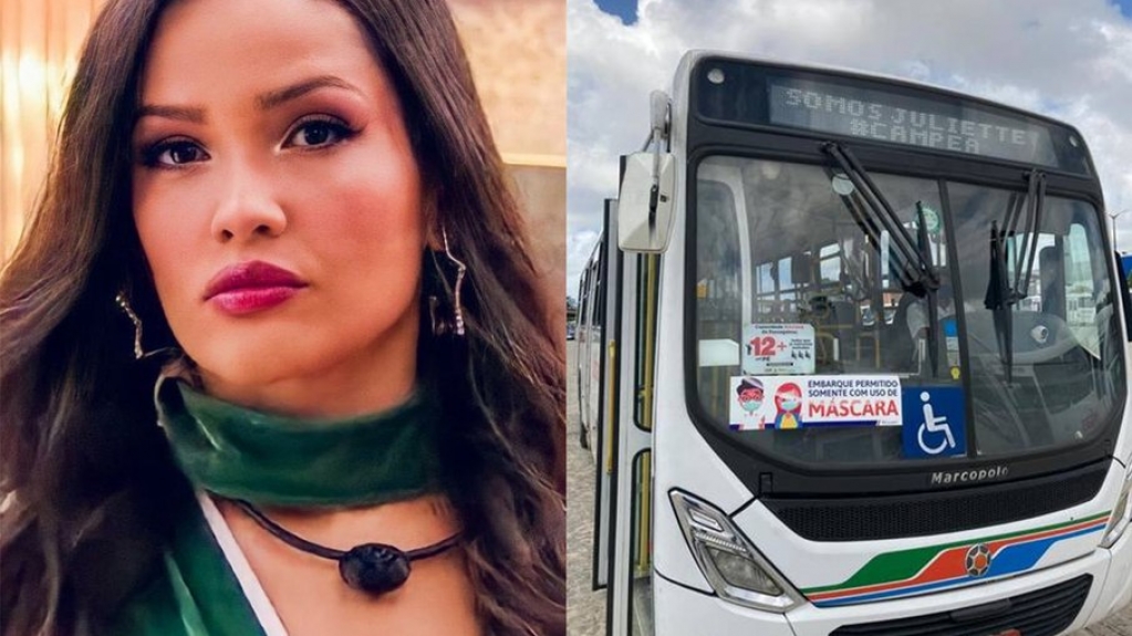 'BBB 21': Juliette é homenageada por ônibus de João Pessoa 'BBB 21': Juliette é homenageada por ônibus de João Pessoa