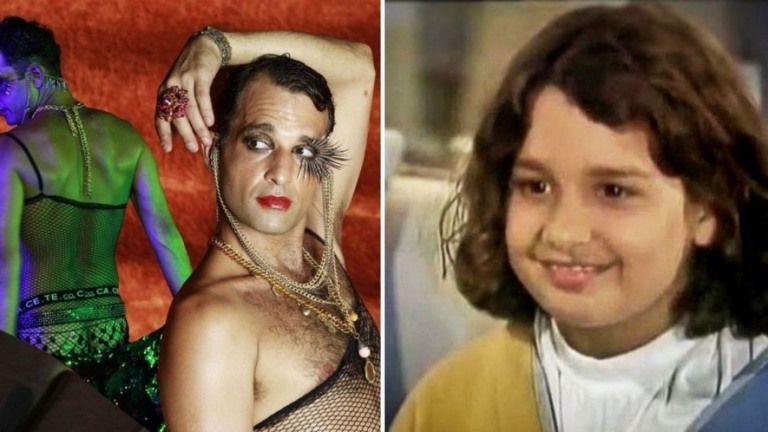 Lembra dele? Ex-ator mirim de 'A Viagem' faz ensaio sensual de salto e maquiagem