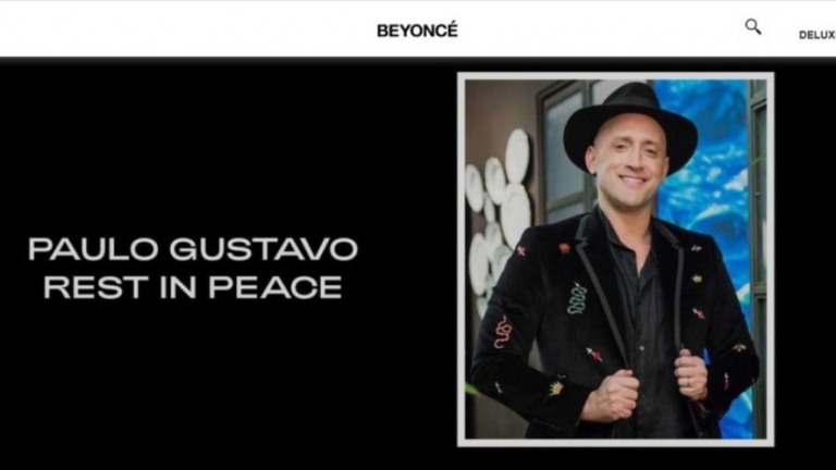 Em site oficial, Beyoncé homenageia Paulo Gustavo: "Descanse em paz"