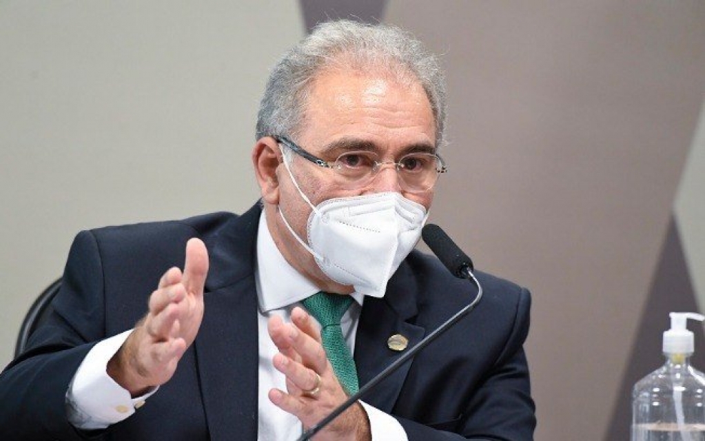 Marcelo Queiroga diz na CPI da Covid que é contra quebrar patentes de vacinas Marcelo Queiroga diz na CPI da Covid que é contra quebrar patentes de vacinas