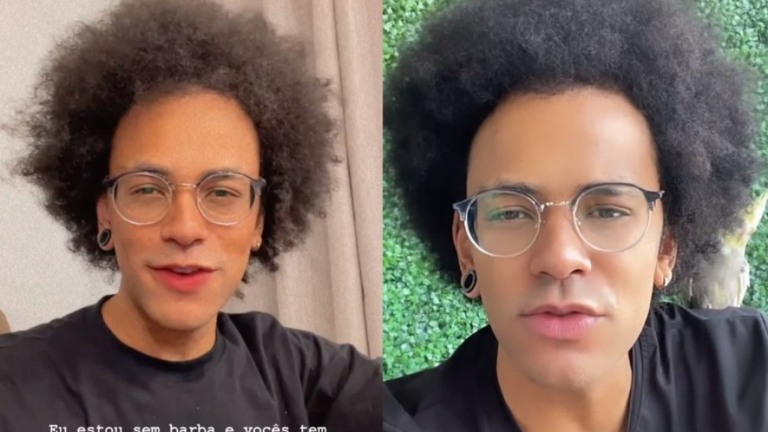 João Pedrosa tira barba e exibe novo visual
