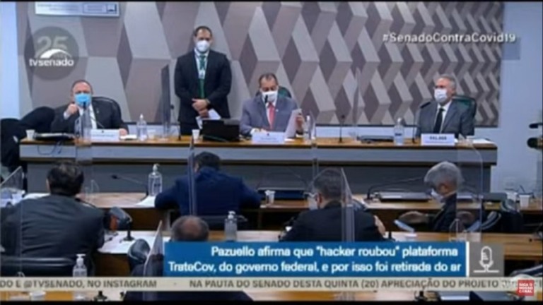 CPI da Covid: Pazuello disse que TrateCov teria sido Hackeado