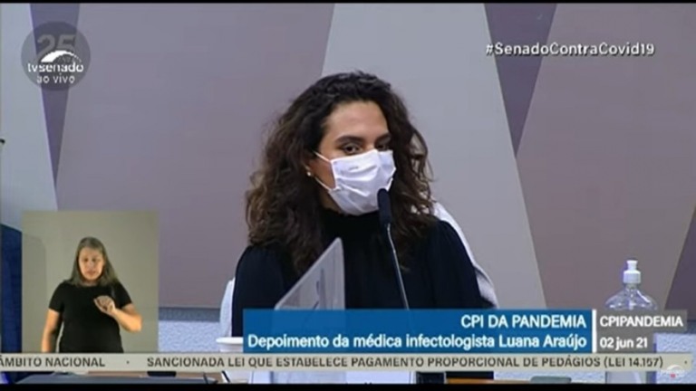 CPI da Covid: "Meu nome não ia passar pela Casa Civil", diz Luana Araújo