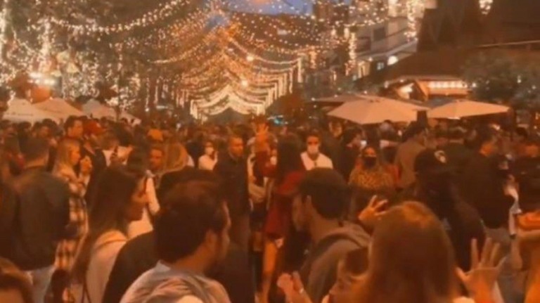 Grandes aglomerações são registradas no feriado em Campos do Jordão, SP; veja