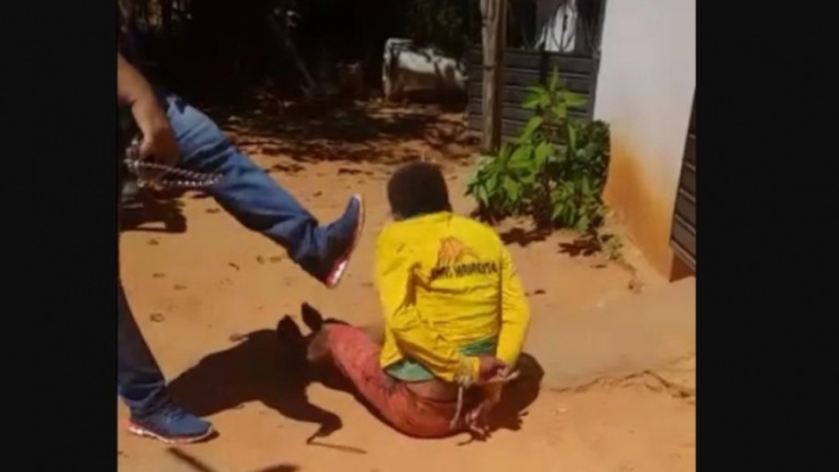 Homem amarrado é agredido por policial civil no Piauí