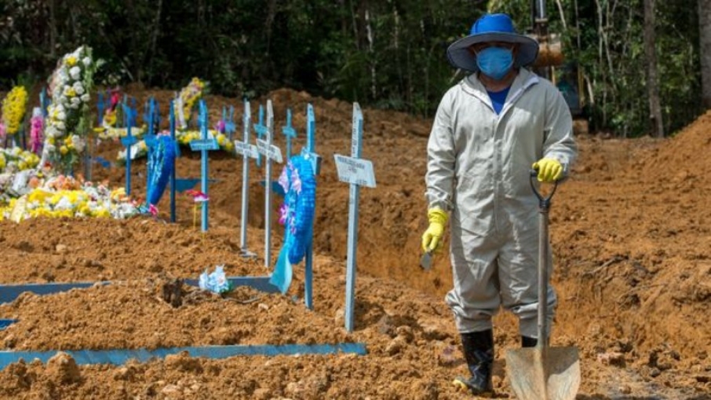 Brasil registra mais de 1,6 mortes por Covid-19 nas últimas 24 horas