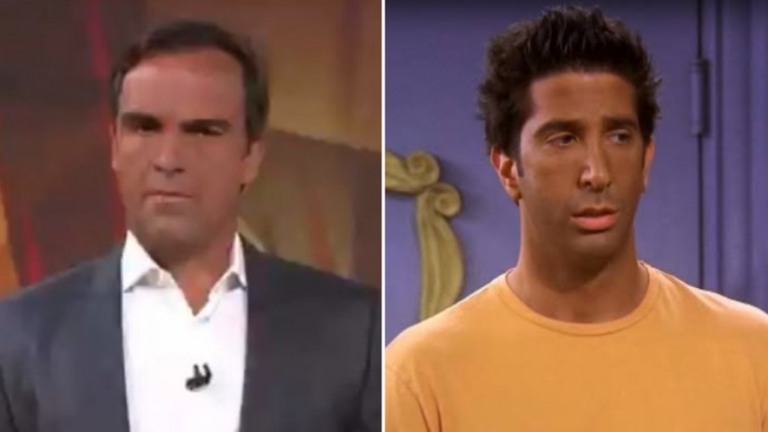 Bronzeado de Tadeu Schmidt vira meme nas redes e é comparado com Ross de Friends
